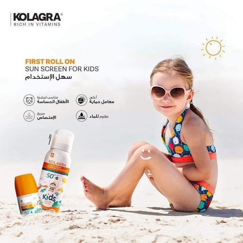 Kolagra Sunscreen Spray with SPF50+ Protection for Kids 120 ml